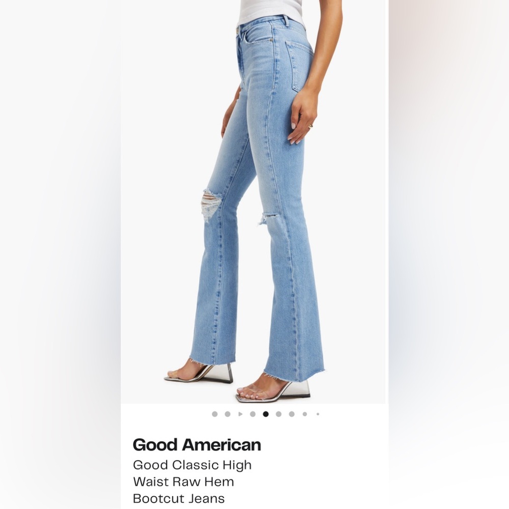 Light Blue Distressed Flare Jeans